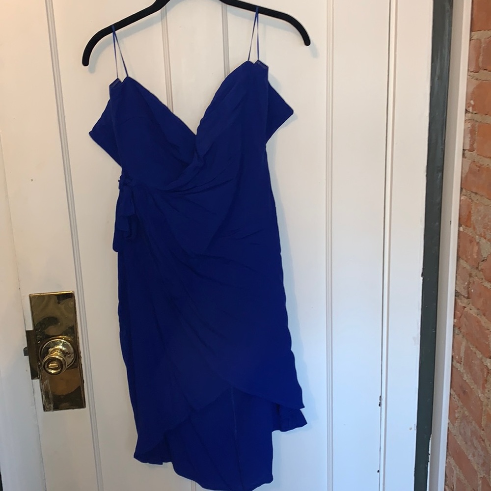 Astr The Label - royal blue, strapless dress